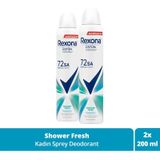 Rexona Shower Fresh Kadın 2x200 ml Sprey Deodorant