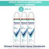 Rexona Üstün Koruma Kadın Sprey Deodorant Shower Fresh 200 ml x3