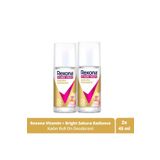 Rexona Vitamin + Bright Kadın Roll On Deodorant Sakura Radiance 45 ml X2