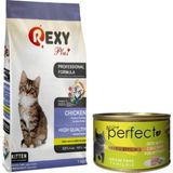 Rexy Tavuk Etli Yavru Kedi Maması 1 kg + Konserve Mama 80 gr