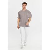 Rey Polo Glendi Erkek Basic Oversize Tişört - Antrasit - M