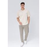 Rey Polo Glendi Erkek Basic Oversize Tişört - Taş