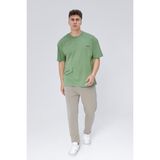 Rey Polo Glendi Erkek Basic Oversize Tişört - Yeşil