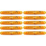 Reycar 10 Adet 9 Ledli Parmak LED Lamba Sarı 12V-24V Kamyon Kasa ve Tır Dorse Lambası