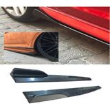 Reycar Fiat Tipo 1993-2002 Yan Marşpiyel Altı Lip Kulaklı Kısa 86 cm Piona Black Parlak Siyah 2li Set