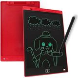 Reydem Writing Tablet LCD 10 Inç Dijital Kalemli Çizim Yazı Tahtası Grafik Not Yazma Eğitim Tableti - Kırmızı
