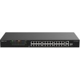 Reyee RG-ES126FGS-P 26 Portlu, 10/100 Fast Ethernet, Tak Çalıştır Switch, 2 Gigabit Uplink, 1 Gigabit Combo, 24 Port Poe+ (370W)