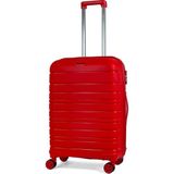 Reymond Luggage Karbon Pp Horizon Serisi Kırılmaz Valiz, Kırmızı - Orta Boy
