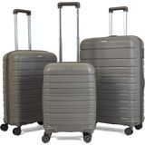 Reymond Luggage Karbon Pp Horizon Serisi Kırılmaz Valiz, Taş - 3'lü Set