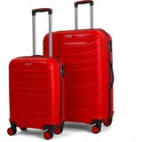 Reymond Luggage Lora Pp (Polipropilen) Kırılmaz Valiz, Kabin Boy&büyük Boy - Kırmızı
