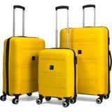 Reymond Luggage Lucas Polipropilen Kırılmaz Valiz, 3\'lü Set - Sarı