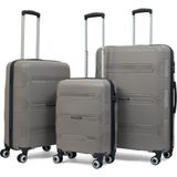 Reymond Luggage Lucas Polipropilen Kırılmaz Valiz, 3\'lü Set - Taş