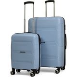 Reymond Luggage Lucas Polipropilen Kırılmaz Valiz, Kabin Boy&büyük Boy - Bebe Mavisi
