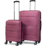 Reymond Luggage Lucas Polipropilen Kırılmaz Valiz, Kabin Boy&büyük Boy - Gül Kurusu