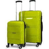 Reymond Luggage Lucas Polipropilen Kırılmaz Valiz, Kabin Boy&büyük Boy - Neon Yeşili