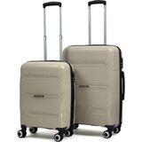 Reymond Luggage Lucas Polipropilen Kırılmaz Valiz, Kabin Boy&orta Boy - Bej