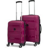 Reymond Luggage Lucas Polipropilen Kırılmaz Valiz, Kabin Boy&orta Boy - Bordo