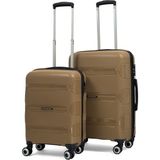 Reymond Luggage Lucas Polipropilen Kırılmaz Valiz, Kabin Boy&orta Boy - Gold