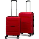 Reymond Luggage Lucas Polipropilen Kırılmaz Valiz, Kabin Boy&orta Boy - Kırmızı