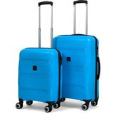 Reymond Luggage Lucas Polipropilen Kırılmaz Valiz, Kabin Boy&orta Boy - Mavi