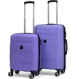 Reymond Luggage Lucas Polipropilen Kırılmaz Valiz, Kabin Boy&orta Boy - Mor