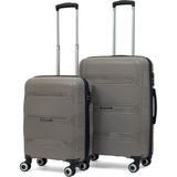 Reymond Luggage Lucas Polipropilen Kırılmaz Valiz, Kabin Boy&orta Boy - Taş