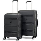 Reymond Luggage Lucas Polipropilen Kırılmaz Valiz, Orta Boy&büyük Boy - Antrasit