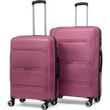 Reymond Luggage Lucas Polipropilen Kırılmaz Valiz, Orta Boy&büyük Boy - Gül Kurusu
