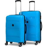 Reymond Luggage Lucas Polipropilen Kırılmaz Valiz, Orta Boy&büyük Boy - Mavi
