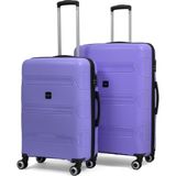 Reymond Luggage Lucas Polipropilen Kırılmaz Valiz, Orta Boy&büyük Boy - Mor