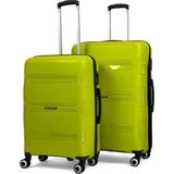 Reymond Luggage Lucas Polipropilen Kırılmaz Valiz, Orta Boy&büyük Boy - Neon Yeşili