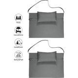 Reyo 2 Adet Taşınabilir Katlanır Plaj Havuz Minderi, Şezlong Minderi Kamp Yatağı A.gri/a.gri 31500-31500 - 180 x 60 x 2cm