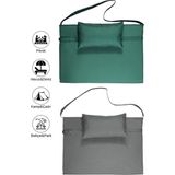 Reyo 2 Adet Taşınabilir Katlanır Plaj Havuz Minderi, Şezlong Minderi Kamp Yatağı Yeşil/açık Gri 8905-31500 - Gri - Yeşil - 180 x 60 x 2