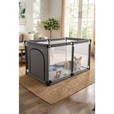 Reyo Brave Paws Köpek Oyun Evi, Kedi Köpek Doğum Evi, Köpek Çiti 70X110 cm - 70 x 110 cm