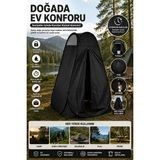 Reyo Bysay Otomatik Kurulum Taşınabilir Kamp Tuvaleti, Tuvalet Çadırı, Dış Mekan Duş Çadırı, Kıyafet Değiştirme Kabini Siyah