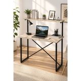 Reyo Çalışma Masası Kitaplıklı, Bilgisayar Masası, Ofis Masası Efes - 112 x 90 x 45 cm