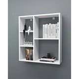 Reyo Enda Home Myra 5 Gözlü Çok Amaçlı Modern Duvar Rafı Beyaz