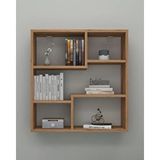 Reyo Enda Home Myra09 5 Bölmeli Modern Duvar Rafı, Mutfak Rafı Atlantik Çam AtlantikÇam