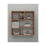 Reyo Enda Home Myra09 5 Bölmeli Modern Duvar Rafı, Mutfak Rafı Atlantik Çam