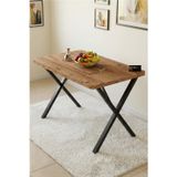 Reyo Falez 110x70 cm Yemek Masası Modern Ahşap Görünümlü Mutfak Ofis Balkon Bahçe Kafe Masası Atlant