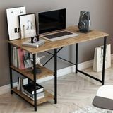 Reyo Falez 2 Raflı Çalışma Masası 60 x 120 - Bilgisayar Ofis Ders Masası Ceviz - 60x120
