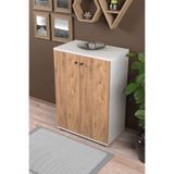 Reyo Falez Ayakkabılık, Çok Amaçlı Dolap, Mutfak ve Banyo Dolabı, Balkon, Kiler Dolabı, 5 Raflı Dolap Beyaz-Çam