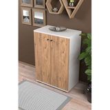 Reyo Falez Ayakkabılık, Çok Amaçlı Dolap, Mutfak ve Banyo Dolabı, Balkon, Kiler Dolabı, 5 Raflı Dolap Beyaz-Çam