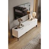 Reyo Falez Royal Tv Sehpası 160 Cm Tv Ünitesi Kapaklı Modern Şık Minimal Salon Konsolu 5091 Beyaz