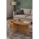 Reyo Falez Setro Orta Sehpa, Modern Stil, Atlantik Çam, İki Kademeli Tasarım, 106 x 60 x 42 cm, Suntalam Malzeme, Salon Oturma Odası Ofis için