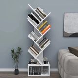 Reyo Home Enda Erine 8 Raflı Zikzak Kitaplık Beyaz