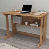 Reyo Home Enda Pillar Kütüphaneli Geniş Çalışma Masası 100 x 56 cm Atlantik Çam - 100 x 74 x 56
