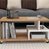 Reyo Home Enda Sultan Tekerlekli Orta Sehpa 86,5x50 cm Atlantik Çam
