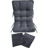 Reyo Home Sallanan Sandalye Minderi Kapitone Çift Cepli Füme - 60 x 80 cm