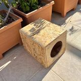 Reyo Kedi Evi Dış Ortam Uygun Ahşap Kedi Evi 34X27x24 Cm - Cat01